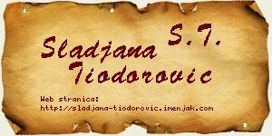 Slađana Tiodorović vizit kartica